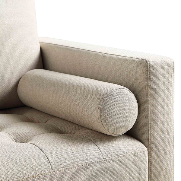 Henrietta 2-Seater Sofa, Beige Woven Fabric