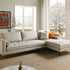 Henrietta Beige Woven Fabric Grand 4 - Seater Chaise End Sofa, Right Hand Facing - daals