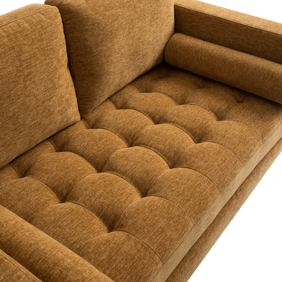 Henrietta 2-Seater Sofa, Spiced Honey Chenille