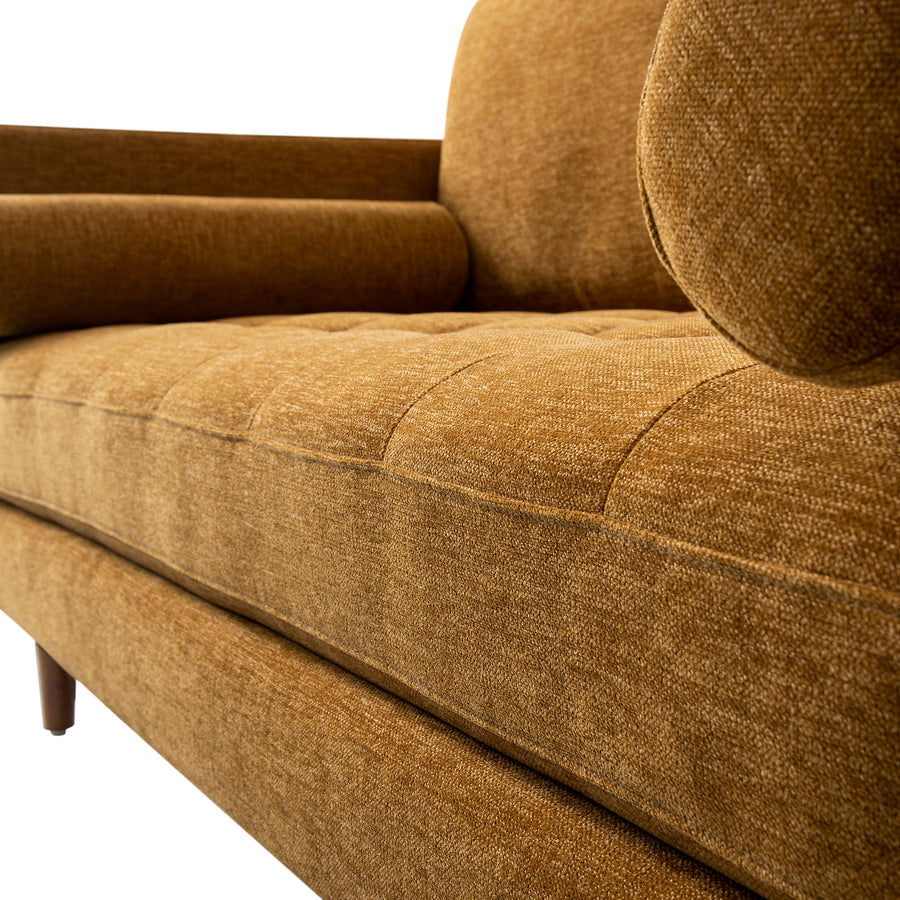 Henrietta 2-Seater Sofa, Spiced Honey Chenille
