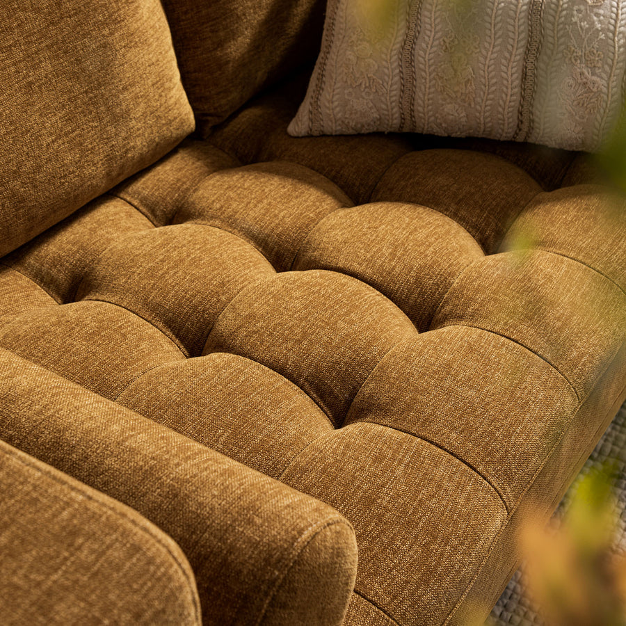 Henrietta 2-Seater Sofa, Spiced Honey Chenille