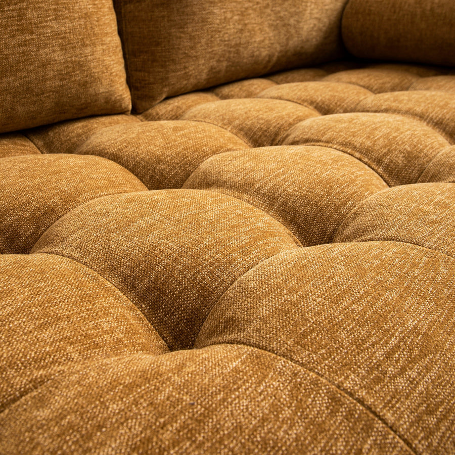 Henrietta 5+Seater Corner Sofa, Spiced Honey Chenille
