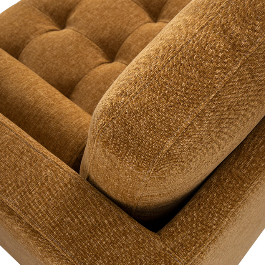 Henrietta Spiced Honey Chenille Grand 4-Seater Chaise End Sofa, Left Hand Facing