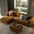 Henrietta Spiced Honey Chenille Grand 4 - Seater Chaise End Sofa, Left Hand Facing - daals