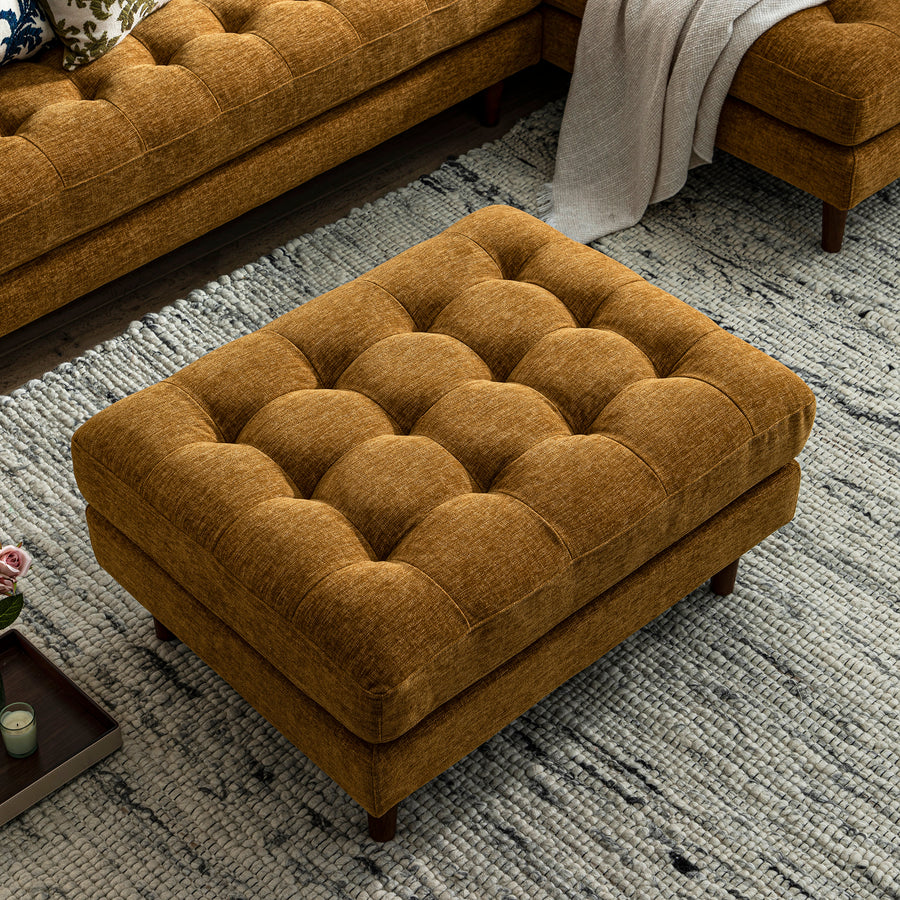 Henrietta Ottoman, Spiced Honey Chenille