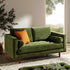 Henrietta 2 - Seater Sofa, Moss Green Velvet - daals