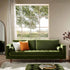 Henrietta Large 3 - Seater Sofa, Moss Green Velvet - daals