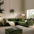 Henrietta 5+Seater Corner Sofa, Moss Green Velvet - daals