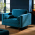 Henrietta Armchair, Teal Velvet - daals