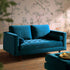 Henrietta 2 - Seater Sofa, Teal Velvet - daals