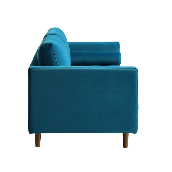 Henrietta Large 3-Seater Sofa, Teal Velvet