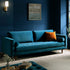 Henrietta Large 3 - Seater Sofa, Teal Velvet - daals