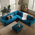 Henrietta 5+Seater Corner Sofa, Teal Velvet - daals