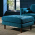 Henrietta Ottoman, Teal Velvet - daals