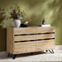 Weston Oak Effect 6 Drawer Chest of Drawers - daals