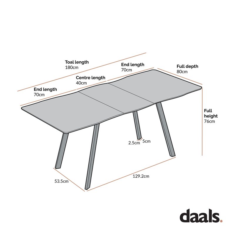 Weston Oak Effect Extendable 6-8 Seater Dining Table