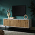 Aspen Oak and Marble Effect 150cm Wide TV Unit - daals