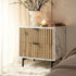 Aspen Oak and Marble Effect 2 - Drawer Bedside Table - daals