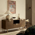 Richmond Ridged 120cm Wide TV Media Unit, Dark Ash - daals