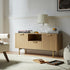 Richmond Ridged 120cm Wide TV Media Unit, Light Ash - daals
