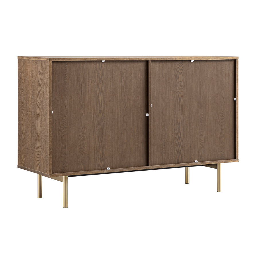 Richmond Ridged Wide Chest of 6 Drawers, Dark Ash