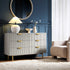 Richmond Ridged Wide Chest of 6 Drawers, Matte Taupe - daals