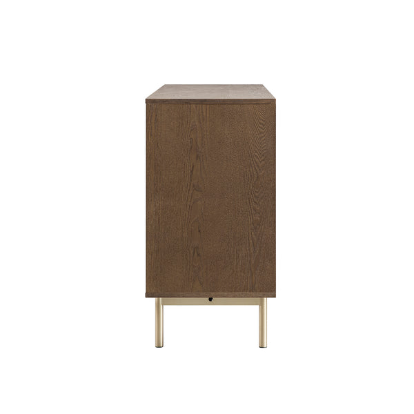 Richmond Ridged Large Sideboard, Dark Ash