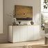 Agnes Curved Edge 150cm Wide Sideboard, White - daals