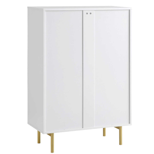 Richmond Ridged Chest of 5 Drawers, Matte White