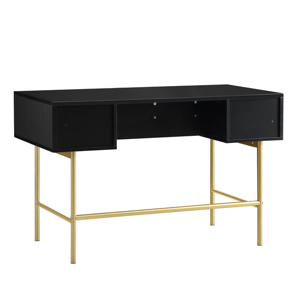 Richmond Ridged Dressing Table, Matte Black