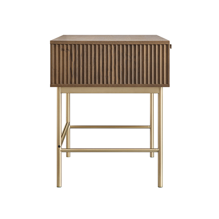 Richmond Ridged Dressing Table, Dark Ash