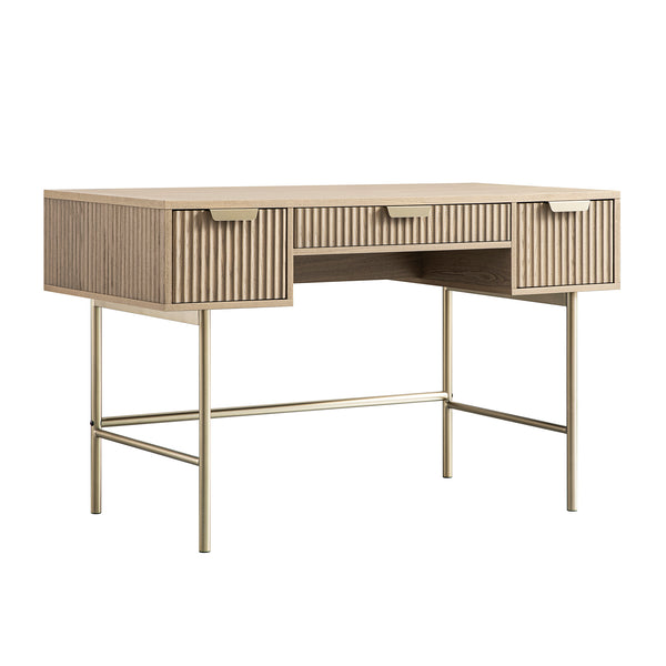 Richmond Ridged Dressing Table, Light Ash