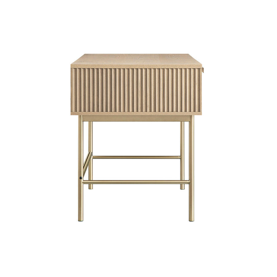 Richmond Ridged Dressing Table, Light Ash