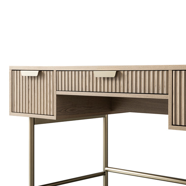 Richmond Ridged Dressing Table, Light Ash