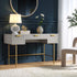 Richmond Ridged Dressing Table, Matte Taupe - daals