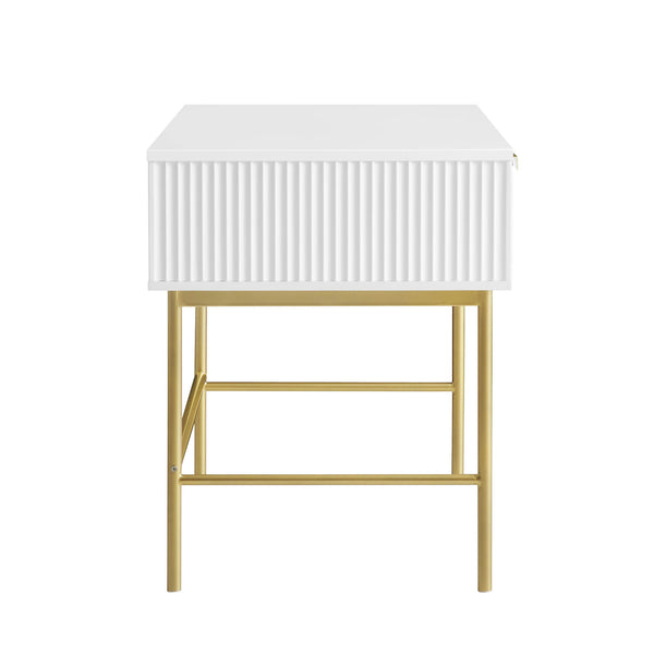 Richmond Ridged Dressing Table, Matte White