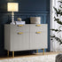 Richmond Ridged 2 - Door Cabinet with Drawers, Matte Taupe - daals