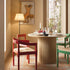 Maru Round Oak Pedestal Dining Table, Greige Oak - daals
