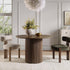 Maru Round Oak Pedestal Dining Table, Silver Oak - daals