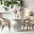 Maru Round Oak Pedestal Dining Table, Washed White - daals