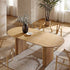 Maru Oval 6 - 8 Seater Extending Oak Pedestal Dining Table, Oak - daals