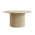 Maru Round Oak Pedestal Coffee Table, Greige Oak