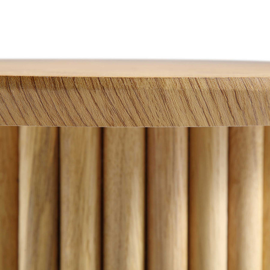 Maru Oak Round Side Table, Oak