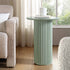 Maru Oak Round Side Table, Sage Green - daals