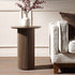 Maru Oak Round Side Table, Silver Oak - daals