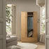 Agnes Curved Edge Double Wardrobe, Natural - daals