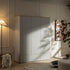 Agnes Curved Edge Triple Wardrobe, Dove Grey with Oak Top - daals