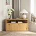 Agnes Curved Edge Corner TV Unit, Natural - daals