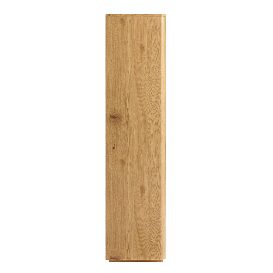 Agnes Curved Edge Bookcase, Natural