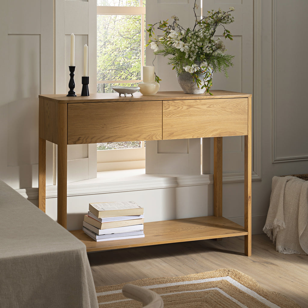 Elevate Your Entryway: Natural Curved Edge Console Tables for Organic Charm